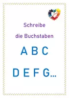 Vorschau - Arbeitsblätter - Schreibe die Buchstaben - ABC - Deckblatt