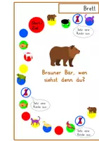 Vorschau - Spiele - Brauner Bär: Brettspiel – anhand der Lektüre „Brauner Bär, wen siehst denn du?“ – DaZ/Deutsch – Kl. 1/2 - Seite 2