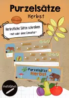 Vorschau - Fördermaterial/Inklusion - Purzelsätze Herbst - Deckblatt