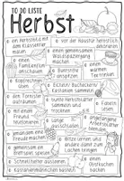 Vorschau - Mal- und Bastelvorlagen - To do Liste Herbst - Seite 1