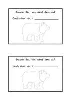 Vorschau - Arbeitsblätter - Brauner Bär: Lese- & Malheft – anhand der Lektüre „Brauner Bär, wen siehst denn du?“ – DaZ/Deutsch – Kl. 1/2 - Seite 2