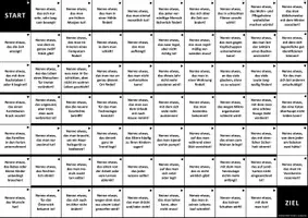 Vorschau - Spiele - Brettspiel: Gesprächsthemen (Konversation mit „Nenne etwas, das …!“) (Version 1) - Deckblatt