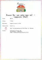 Vorschau - Anderer Materialtyp - Brauner Bär: Legepuzzle – anhand der Lektüre „Brauner Bär, wen siehst denn du?“ – DaZ/Deutsch – Kl. 1/2 - Seite 1