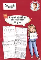 Vorschau - Arbeitsblätter - Buchstabe V Arbeitsblätter | Einführung Druckschrift Klasse 1 - Deckblatt