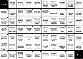 Vorschau - Spiele - Brettspiel: Gesprächsthemen (Konversation mit „Nenne etwas, das …!“) (Version 2) - Deckblatt