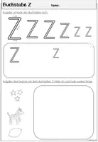 Vorschau - Arbeitsblätter - Arbeitsblätter zur Einführung des Buchstabens Z in Druckschrift (1. Klasse) - Seite 3