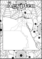Vorschau - Arbeitsblätter - Ausmalbilder Afrikanische Länder mit Blumen zum Ausmalen - Seite 2