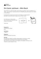 Vorschau - Merkblätter - Ein Comic zeichnen im Mini-Buch Format - Theorie - Seite 1