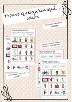 Vorschau - Arbeitsblätter - Trouve quelqu'un qui.. - les loisirs - Deckblatt