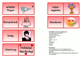 Vorschau - Stationenlernen - Domino Valentinstag - Seite 3