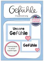 Vorschau - Bildkarten - Themenplakat Gefühle - Deckblatt