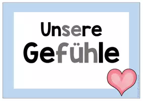 Vorschau - Bildkarten - Themenplakat Gefühle - Seite 1