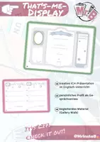 Vorschau - Arbeitsblätter - That's-Me-Display (Kennenlernbogen) - Deckblatt