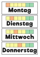 Vorschau - Bildkarten - Materialpaket "Tagestransparenz auf Deutsch und Englisch" - Seite 2