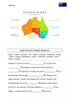 Vorschau - Stundenentwürfe - Australia Aufgaben Lösungen Wissen Sprech- und Schreibanlässe - Seite 1
