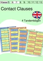 Vorschau - Spiele - Tandem Activity / Tandembögen - Contact Clauses and Relative Clauses - Deckblatt