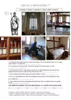 Vorschau - Arbeitsblätter - Leben im Kloster - Bilingual! - Seite 1