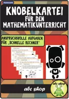Vorschau - Arbeitsblätter - Die Knobel-Kartei: anspruchsvolle Aufgaben für "schnelle" Rechner - Deckblatt