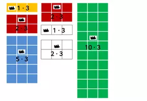 Vorschau - Arbeitsblätter - Malaufgaben aus Kernaufgaben "bauen", Reihen 3 und 4 - Deckblatt