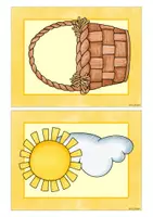 Vorschau - Bildkarten - Bild- und Wortkarten: Pâques et printemps - Seite 1