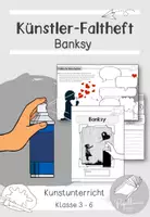 Vorschau - Mal- und Bastelvorlagen - Künstler-Faltheft Banksy | Graffiti | Street-Art - Deckblatt