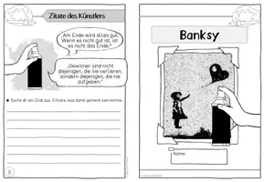 Vorschau - Mal- und Bastelvorlagen - Künstler-Faltheft Banksy | Graffiti | Street-Art - Seite 2