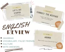 Vista previa - Juegos / Gamificación - Repaso de Inglés - English Review - Juego back to school - Portada