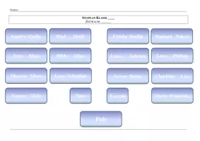 Vorschau - Anderer Materialtyp - Sitzplan-Vorlage für den Unterricht - editierbar und übersichtlich - Seite 2