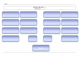 Vorschau - Anderer Materialtyp - Sitzplan-Vorlage für den Unterricht - editierbar und übersichtlich - Seite 3