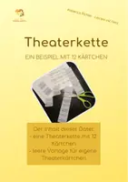 Vorschau - Spiele - Theaterkette: 1 Beispiel mit 12 Kärtchen + Vorlage - Deckblatt