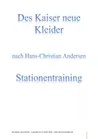 Vorschau - Arbeitsblätter - Des Kaiser neue Kleider - Stationentraining - Deckblatt
