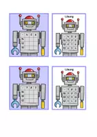 Vorschau - Aufgabenkarten - Roboter-Rechenaufgaben bis 20 - Seite 1