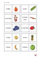 Vorschau - Arbeitsblätter - Vokabel-Paket fruits et légumes - Seite 1