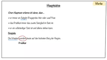 Vorschau - Merkblätter - Haupt- und Nebensätze, Satzreihe und Satzgefüge - Merkzettel - Deckblatt