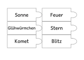 Vorschau - Spiele - Natürliche und künstliche Lichtquellen - Legepuzzle - Seite 1