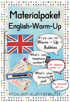 Vorschau - Bildkarten - Materialpaket English-Warm-Up - Deckblatt