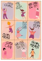 Vorschau - Bildkarten - Weltfrauentag Motivationskärtchen - Seite 1