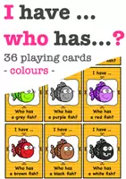 Vorschau - Stationenlernen - I have ...? Who has ...? colours Englisch in der Grundschule - Deckblatt