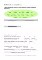 Vorschau - Stundenentwürfe - DTZ B1 B2 Schriftlicher Ausdruck: Konjunktionen - Deckblatt