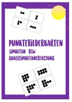 Vorschau - Fördermaterial/Inklusion - Punktebilder Simultanerfassung/ Quasisimultanerfassung - Deckblatt