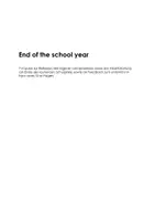 Vorschau - Arbeitsblätter - Reflexion Schuljahresende - Englisch - editierbar - Deckblatt