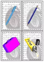 Vorschau - Fördermaterial/Inklusion - School supplies - Flashcards - Seite 2