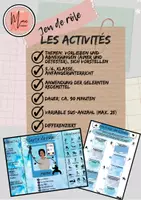 Vorschau - Arbeitsblätter - Materialpaket Les activités 2 (Tafelkarten, Lerntheke, Rollenspiel) - Seite 1