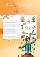 Vorschau - Arbeitsblätter - Mini-Lesespuren Herbstzeit 2-fach differenziert - Deckblatt