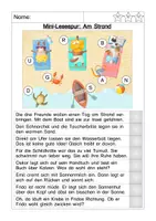 Vorschau - Arbeitsblätter - Sommer Lesespur Strand - Seite 3