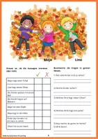 Vorschau - Arbeitsblätter - Lesen & Schreiben mit Bildern - HERBST + BONUS-Malbuch - Seite 1