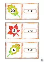 Aperçu - Jeux - Table de multiplication: dominos (automne) - Page 3