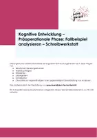 Vorschau - Stundenentwürfe - Materialpaket Kognitive Entwicklung analysieren und fördern Schreibwerkstatt - Deckblatt