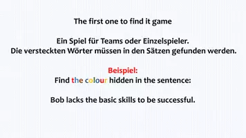 Vorschau - Spiele - first one to find it game (2) - Seite 1