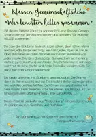Vorschau - Mal- und Bastelvorlagen - Klassen- & Gemeinschaftsdeko "Wir leuchten heller zusammen." - Seite 1